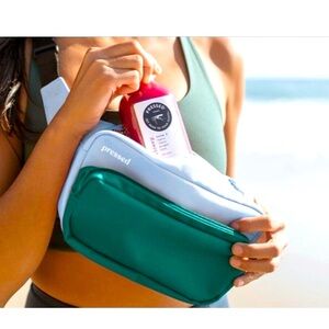 Limited Edition Pressed Juice Insulated Fanny Pack - Blue/Green - NWOT